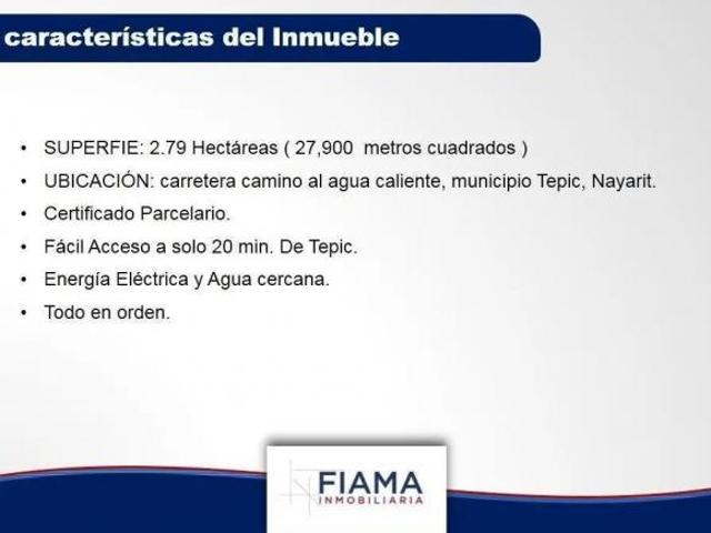 TERRENO EN VENTA 2.79 HECTÁREAS SOBRE CARRETERA