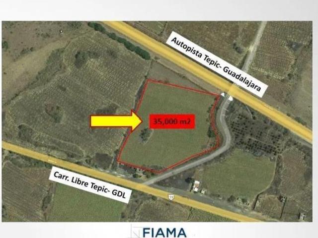 TERRENO EN VENTA 3.5 HECT. EL REFUGIO, TEPIC,NAY
