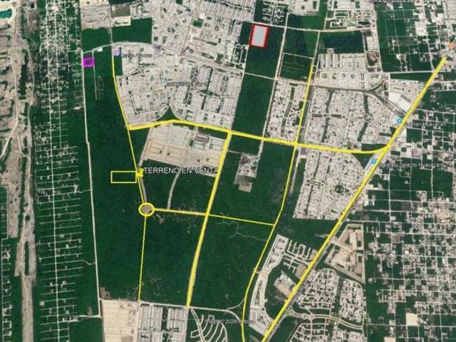 Terreno en Venta, 3,719 m2, 60 Viviendas/Ha, 38 m de Frente Avenida Maya, Cancún Sur