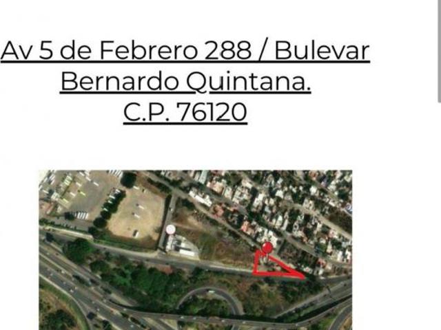 Terreno en 5 de febrero y Bernardo Quintana, uso de suelo: comercial y servicios