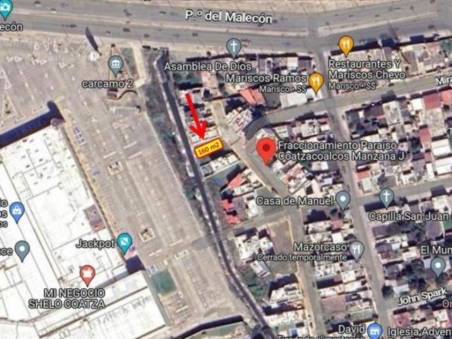Terreno Fraccionamiento Paraíso Coatzacoalcos