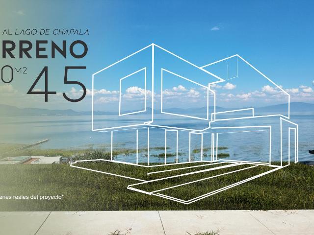Terreno Frente al Lago de Chapala en Tuxcueca Jalisco Impresionante Vista