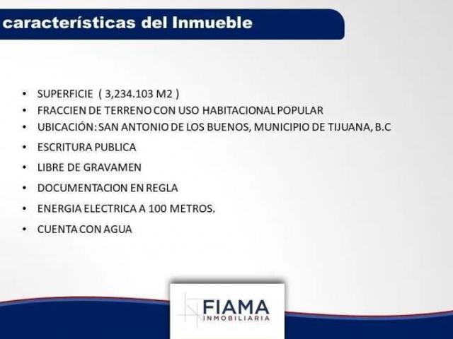 TERRENO HABITACIONAL EN VENTA EN TIJUANA, B.C