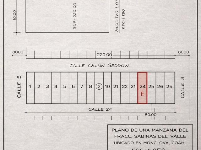 TERRENO HABITACIONAL EN VENTA EN FRACCIONAMIENTO RAMOS ARIZPE, MONCLOVA, COAHUILA