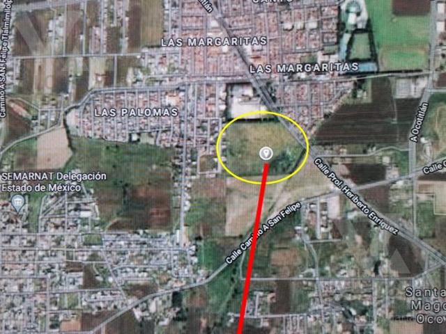 TERRENO HABITACIONAL EN VENTA, SAN FELIPE TLALMIMILOLPAN