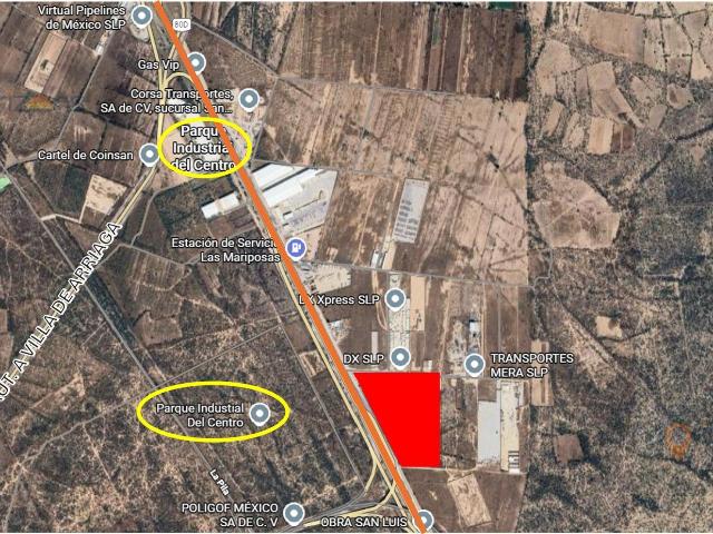 Terreno Industrial /Comercial de 1 Ha a 14 Ha Carr. 57 SLP