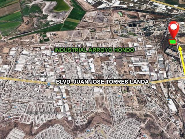 Terreno industrial en Arroyo Hondo