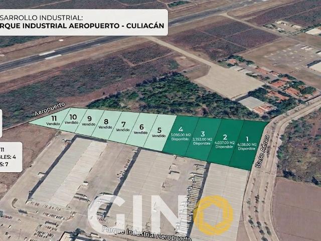 Terreno industrial en parque logistico aeropuerto Culiac?n