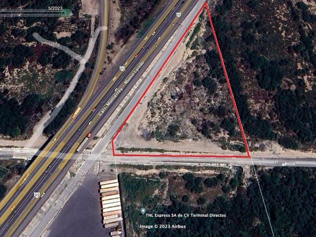 TERRENO INDUSTRIAL EN RENTA SOBRE CARRETERA A LAREDO