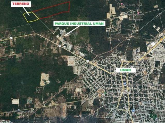 Terreno Industrial en Umán 18.7 ha. Atrás del Parque Industrial