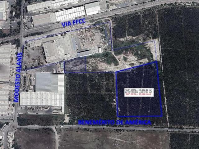 TERRENO INDUSTRIAL EN VENTA GUADALUPE IDEAL PARA PARQUE INDUSTRIAL