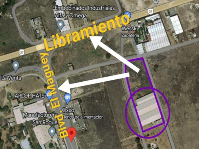 Terreno Industrial en Venta en El Maguey, San Francisco del Rincón, Guanajuato