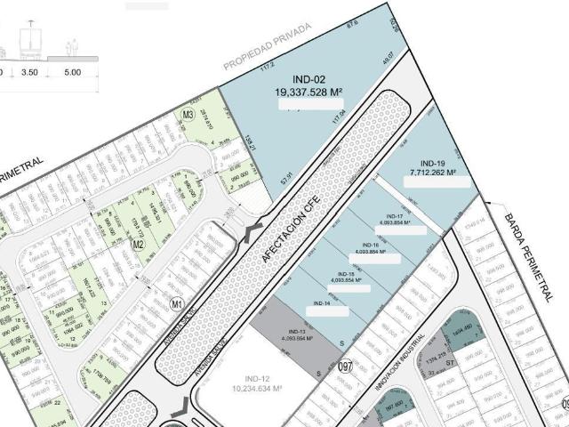 Terreno Industrial en venta en Sat?lite del Norte en Salinas Victoria