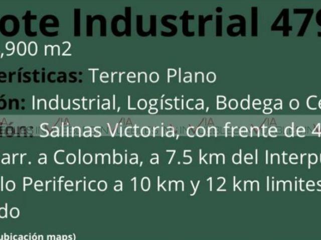 Terreno industrial en venta en Salinas Victoria