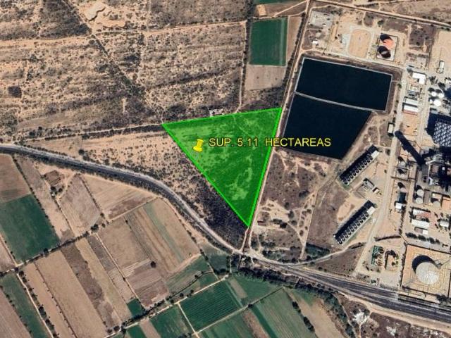 TERRENO INDUSTRIAL EN VENTA VILLA DE REYES, SAN LUIS POTOSI. SUP. 5.11 HECTAREAS