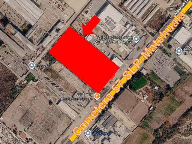Terreno Industrial o Comercial sobre Carretera 57, 3 HA Zona Aeropuerto SLP