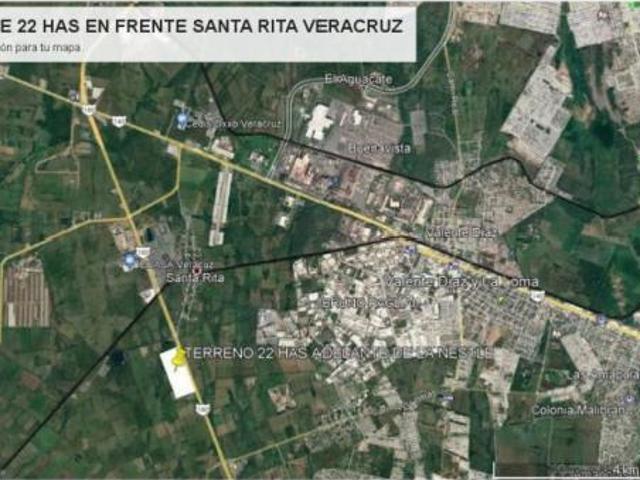 TERRENO INDUSTRIAL ORILLA CARRETERA ADELANTE DE LA NESTLE EN VERACRUZ PUERTO