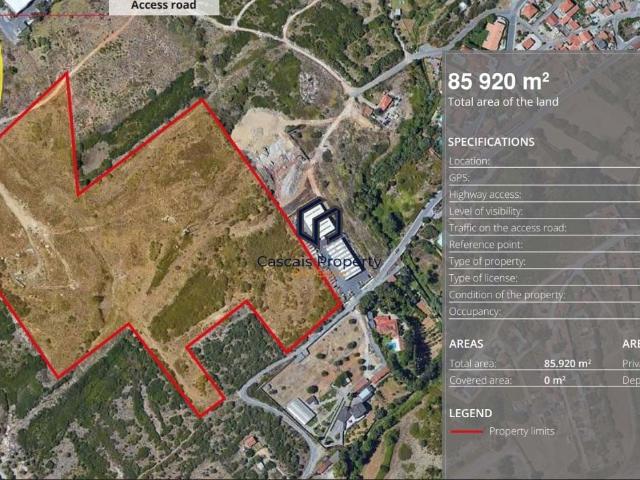 TERRENO INDUSTRIAL NA BELOURA SINTRA 85.000M2