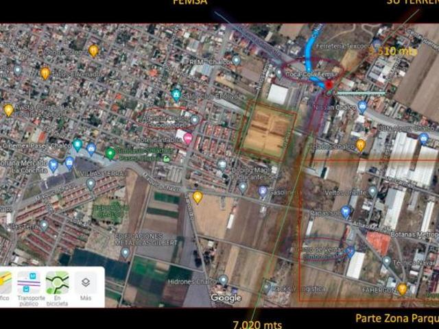 Terreno Industrial y Comercial en Chalco de Covarrubias Escriturado