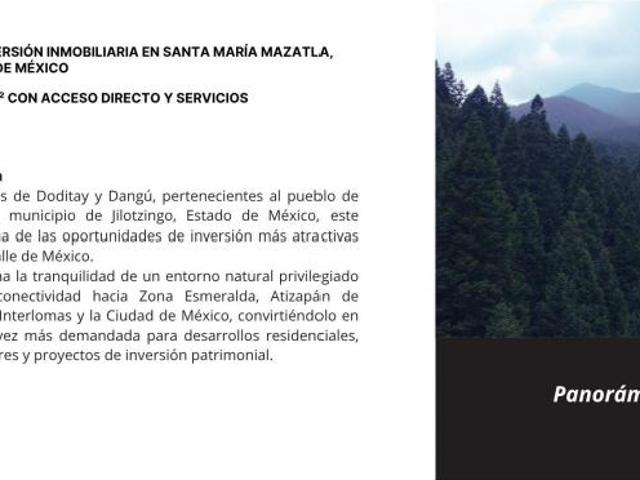 Terreno Jilotzingo 30000m2 GRAN PRECIO