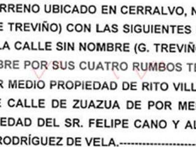 Terreno / Lote en venta en Ciudad Cerralvo