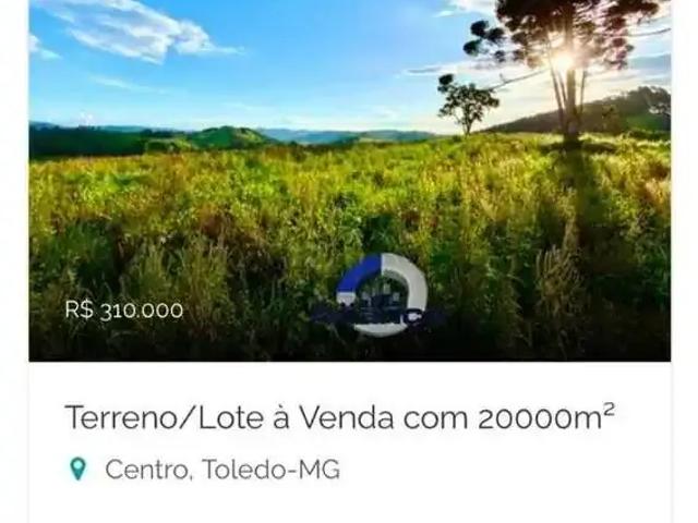 Terreno / Lote para Venda em Toledo/MG Centro