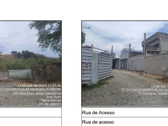 Terreno / Lote para Venda em Barra Mansa/RJ Ano Bom