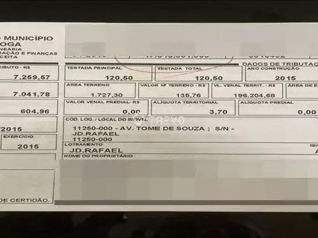 Terreno / Lote para Venda em Bertioga/SP Jardim Rafael