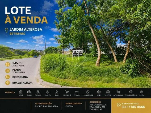 Terreno / Lote para Venda em Betim/MG Jardim das Alterosas 1ª Seção