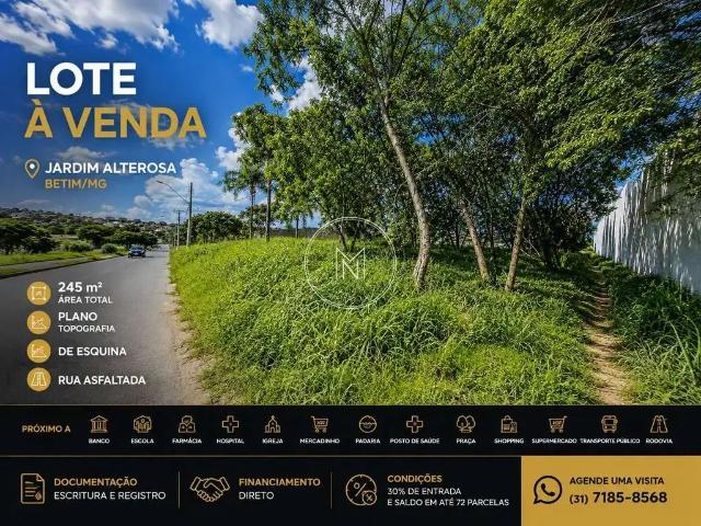 Terreno / Lote para Venda em Betim/MG Jardim das Alterosas 1ª Seção