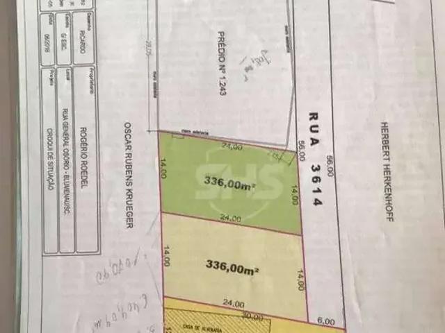 Terreno / Lote para Venda em Blumenau/SC Velha