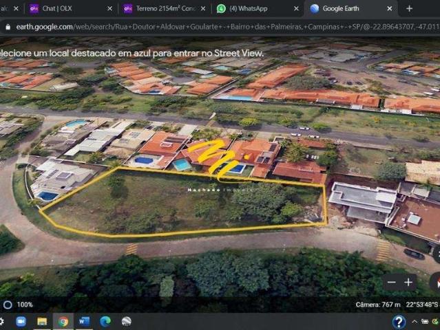 Terreno / Lote para Venda em Campinas/SP Bairro das Palmeiras