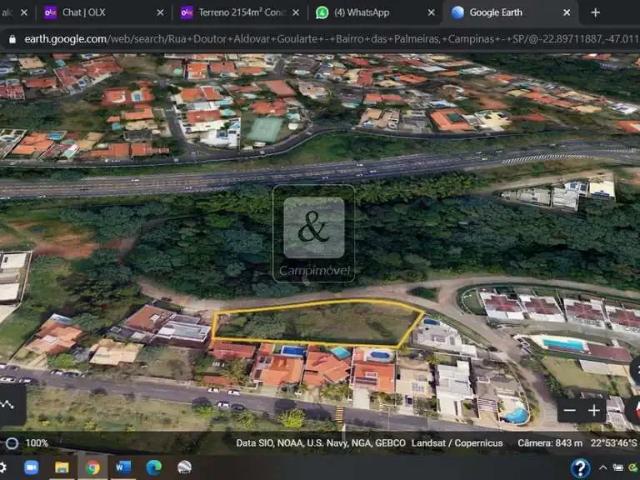 Terreno / Lote para Venda em Campinas/SP Bairro das Palmeiras
