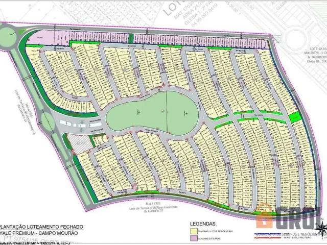 Terreno / Lote para Venda em Campo Mourão/PR Residencial Parque do Lago