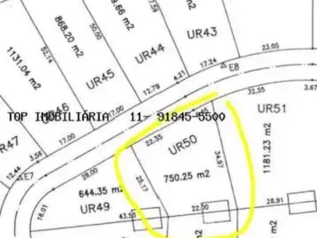 Terreno / Lote para Venda em Cajamar/SP Jardins Polvilho
