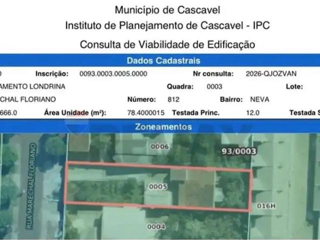 Terreno / Lote para Venda em Cascavel/PR Neva