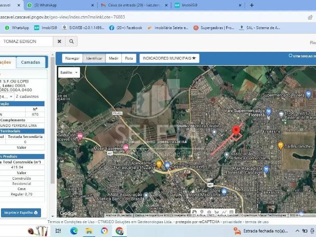 Terreno / Lote para Venda em Cascavel/PR Interlagos