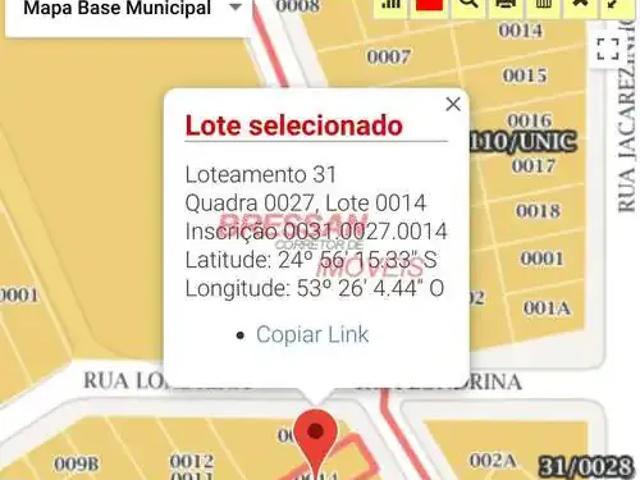 Terreno / Lote para Venda em Cascavel/PR São Cristóvão