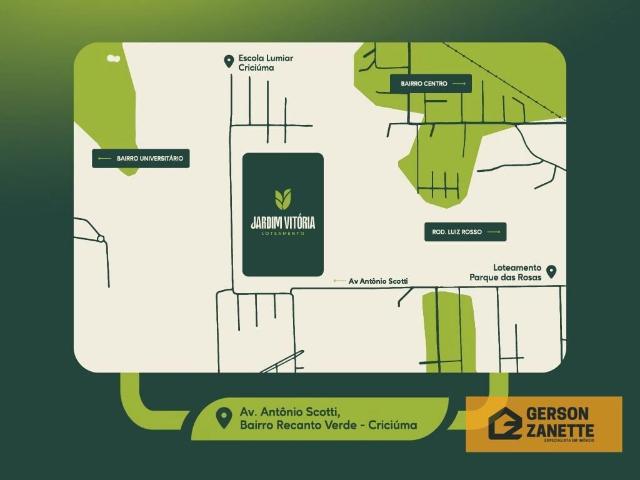 Terreno / Lote para Venda em Criciúma/SC Primeira Linha