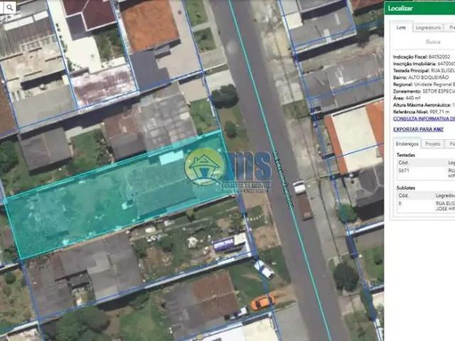Terreno / Lote para Venda em Curitiba/PR Alto Boqueirão