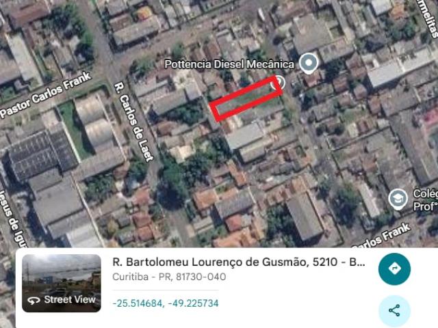Terreno / Lote para Venda em Curitiba/PR Boqueirão