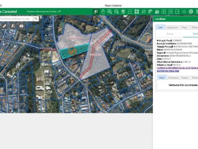 Terreno / Lote para Venda em Curitiba/PR Cascatinha