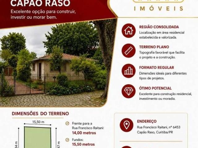 Terreno / Lote para Venda em Curitiba/PR Capão Raso