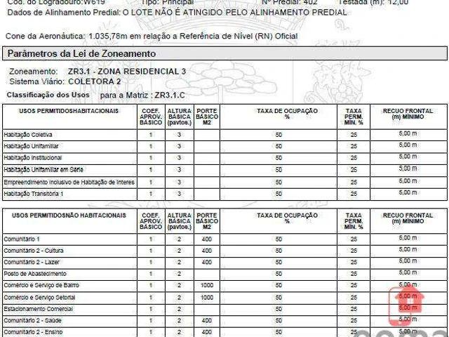 Terreno / Lote para Venda em Curitiba/PR Fazendinha