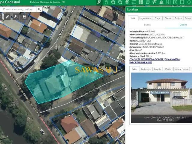 Terreno / Lote para Venda em Curitiba/PR Guabirotuba