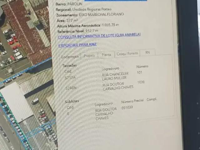 Terreno / Lote para Venda em Curitiba/PR Parolin