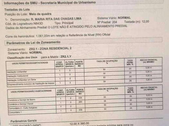 Terreno / Lote para Venda em Curitiba/PR São Braz