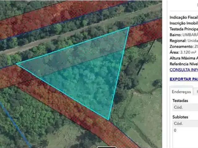 Terreno / Lote para Venda em Curitiba/PR Umbará