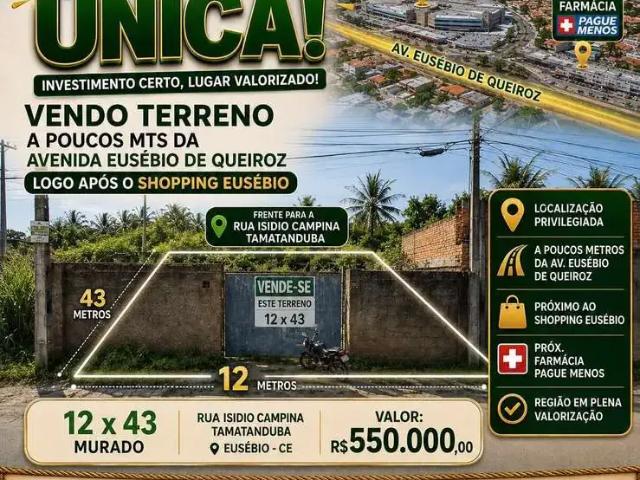 Terreno / Lote para Venda em Eusébio/CE Tamatanduba