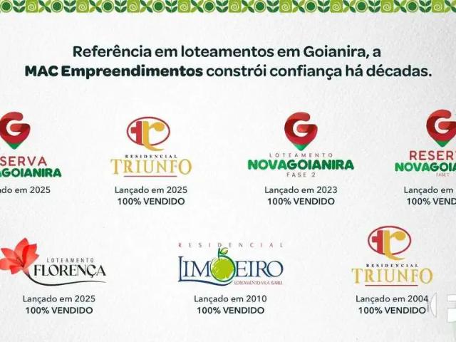 Terreno / Lote para Venda em Goianira/GO Residencial Flora Nogueira